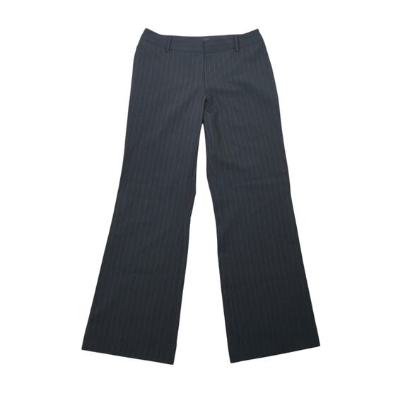 Vintage Y2K No Boundaries black and red pinstripe low rise wide leg pants 11 - Picture 1 of 4